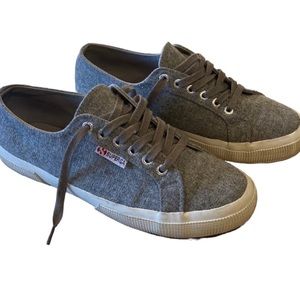 Superga- Gray Woolblend Sneakers- size 9